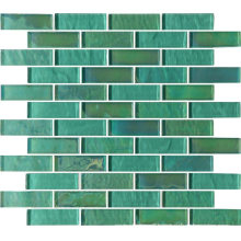 New Design Green Square Swimming Pool Crystal Glass Mosaic